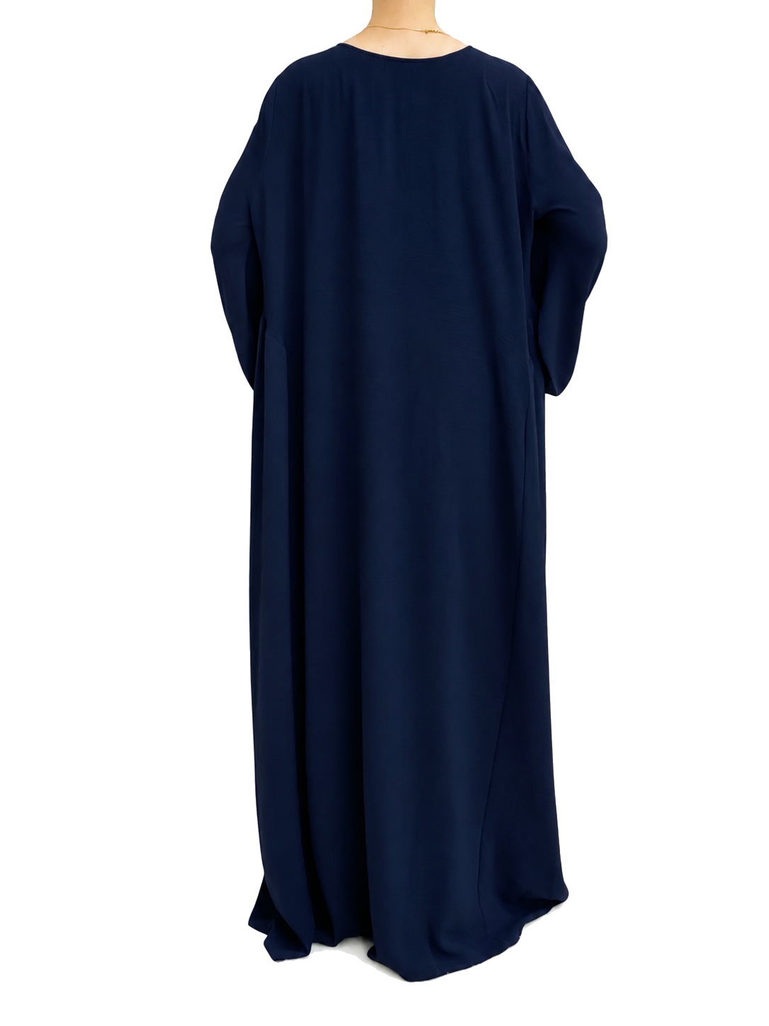 FUMIDAR Amina Gathered Abaya in Navy — view 3