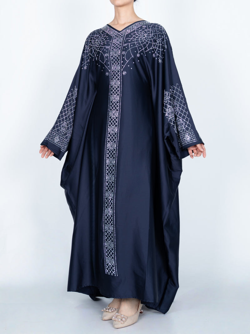 Amal Geometric-Detail Kaftan